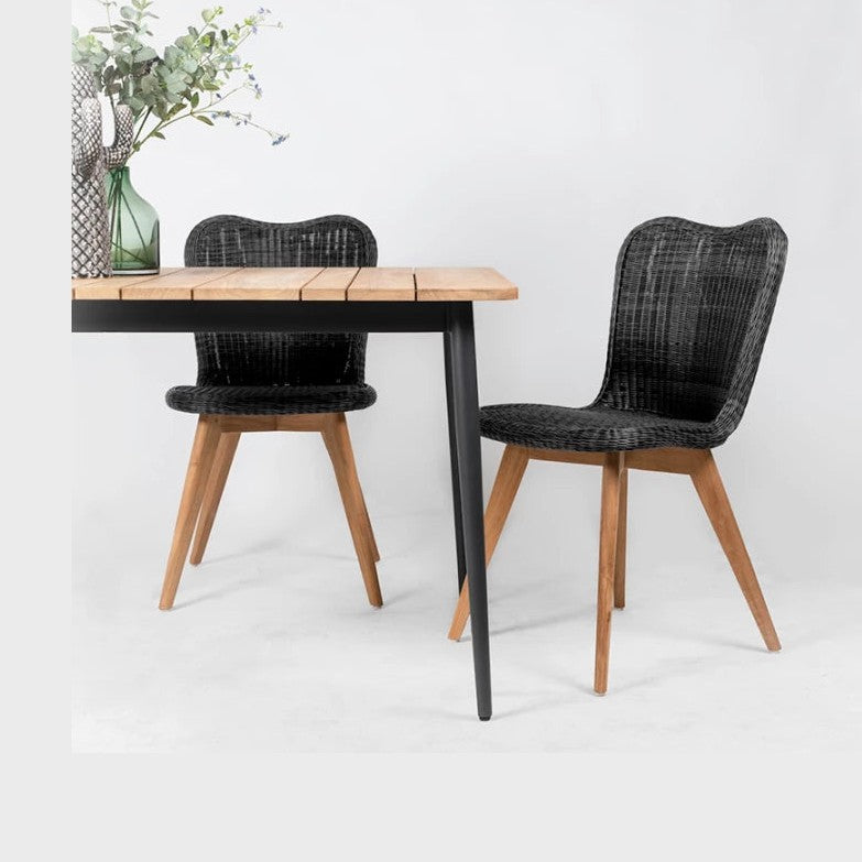LENA DINING CHAIR / TEAK BASE - Kolo Collection