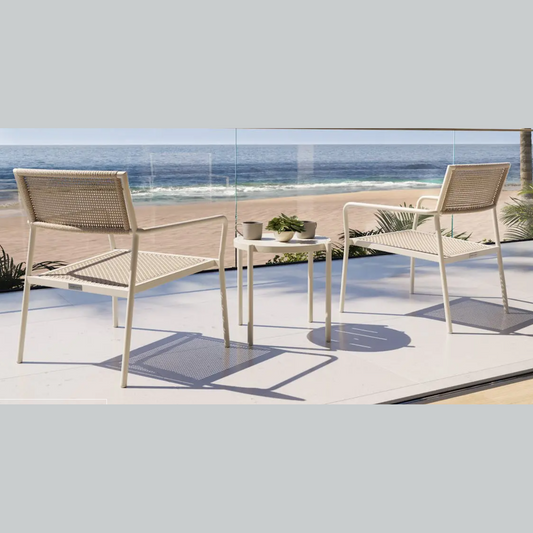 LISBON WOVEN STACKING LOUNGE CHAIR