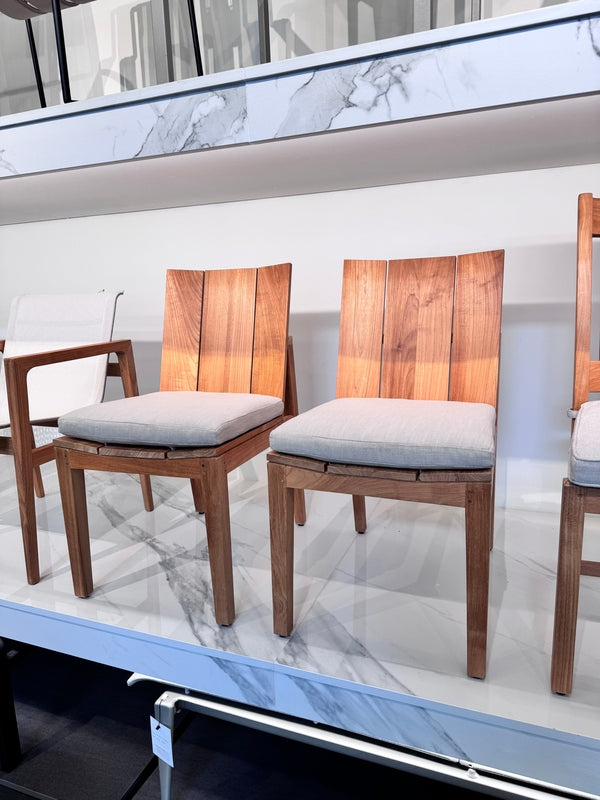 SUMMER CLASSICS ASHLAND TEAK SIDE CHAIR NATURAL - Kolo Collection