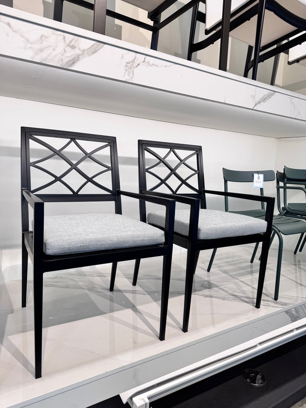 SUMMER CLASSICS ELEGANTE ALUMINUM ARM CHAIR - Kolo Collection
