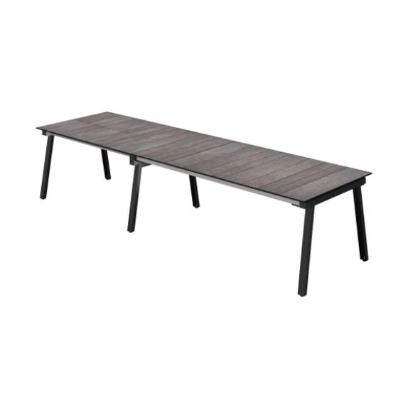 MAXXIMUS EXTENSION TABLE HPL/FRAME GALVANIZED STEEL, PREM FIN - Kolo Collection