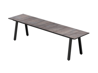 MAXXIMUS BENCH HPL 71" / PC GALVANIZED STEEL, PREMIUM FINISH