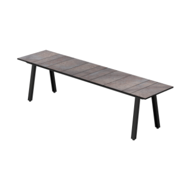 MAXXIMUS BENCH HPL 71" / PC GALVANIZED STEEL, PREMIUM FINISH - Kolo Collection