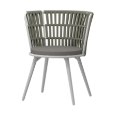 DAISY RAE DINING CHAIR W/ALUMINUM LEGS, A
