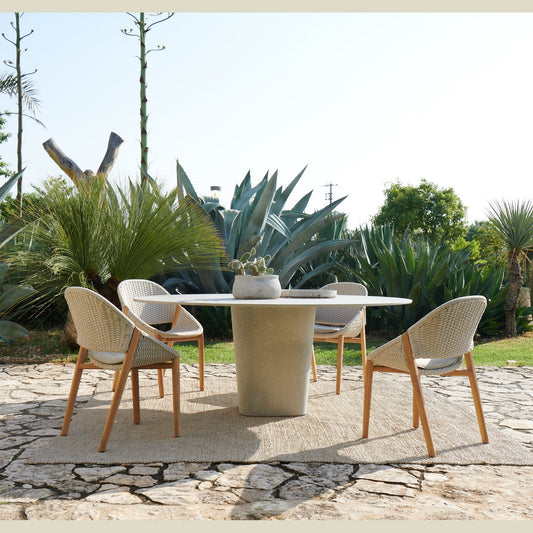 ELIO DINING ARMCHAIR / TEAK BASE - Kolo Collection