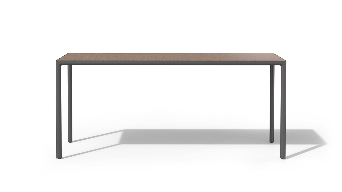ILLUM 60x39.5 COUNTER HEIGHT TABLE, ALUM BASE/CERAMIC TOP - Kolo Collection