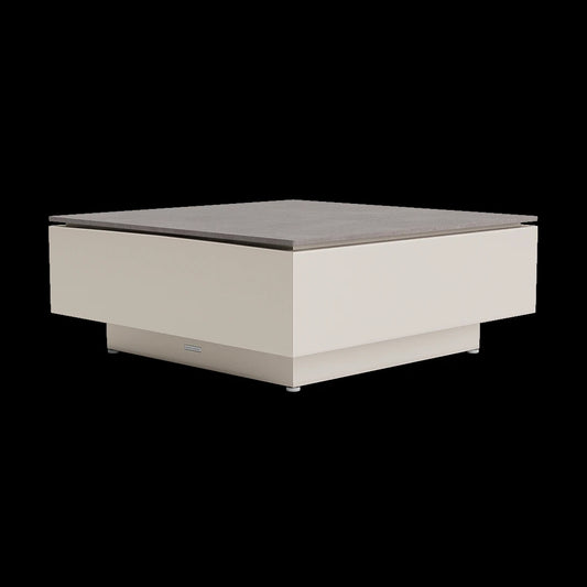 HUNTLEY 35" SQ TALL COFFEE TABLE NEBIA OR UMBER TOP