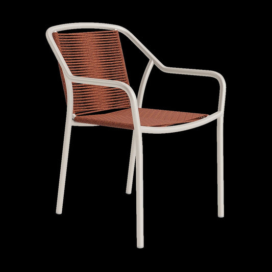 FARO STACKING DINING ARM CHAIR W/ROPE