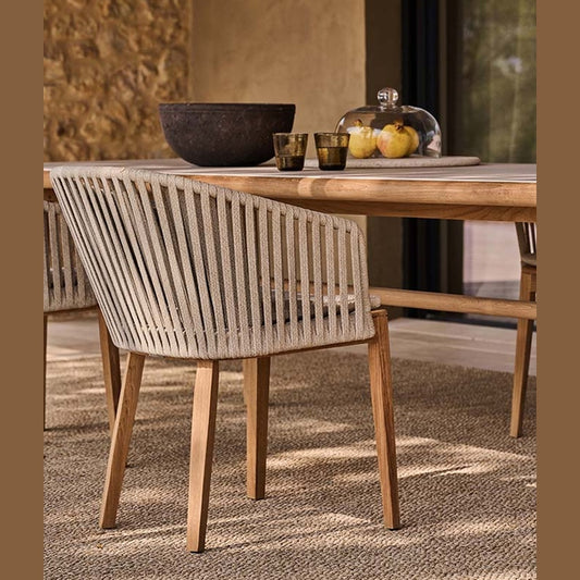 MOOD DINING ARMCHAIR / TEAK BASE - Kolo Collection