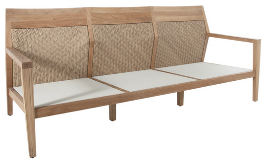 SAVANNAH TEAK SOFA NATURAL DREAM/GRADE A/NO WELT