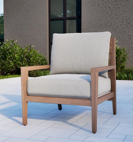 SAVANNAH TEAK LOUNGE CHAIR NATURAL DREAM/GRADE A/NO WELT