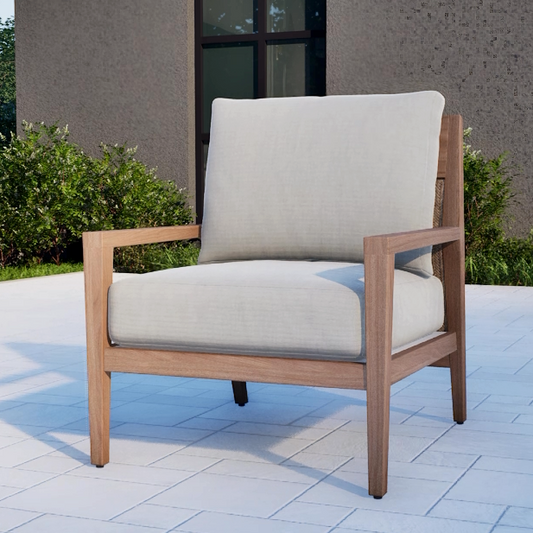 SAVANNAH TEAK LOUNGE CHAIR NATURAL DREAM/GRADE A/NO WELT