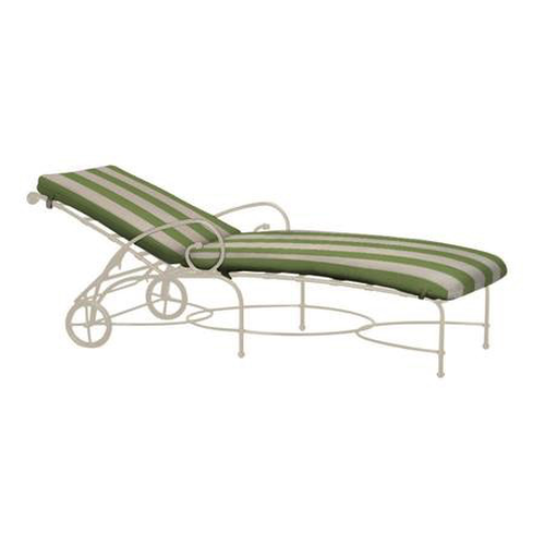 FLORENTINE ADJUSTABLE CHAISE W/ WHEELS / GRADE A FABRIC