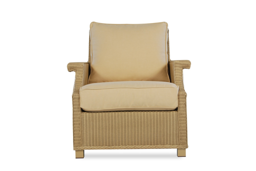 HAMPTONS LOUNGE CHAIR WITH GRADE A FABRIC/SELF WELT