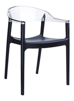 CARMEN DINING CHAIR, BLACK FRAME, MIN. of 2