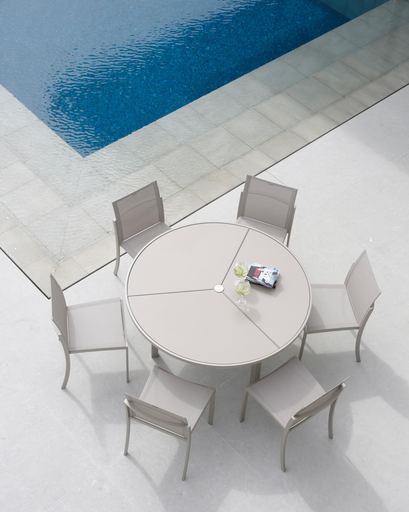 O-ZON SIDE CHAIR/EP STAINLESS / BLACK BATYLINE