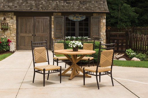LLOYD FLANDERS Outdoor Dining Side Chair with Woven Seat