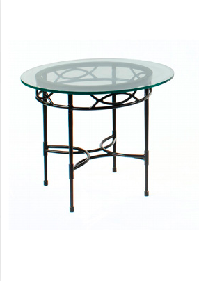AMALFI 20 INCH ROUND SIDE TABLE IN EPOXY COATED STEEL