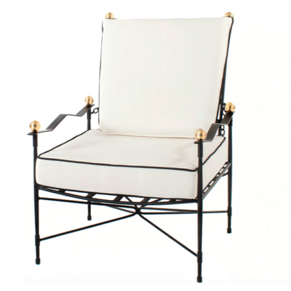AMALFI LOUNGE CHAIR IN EPOXY COATED STEEL