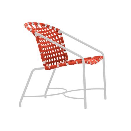 KANTAN ALUMINUM DINING ARM CHAIR WITH SUNCLOTH STRAP