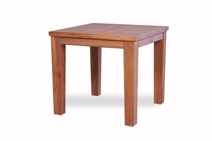 TEAK 24x24 END TABLE WITH TAPERED LEG