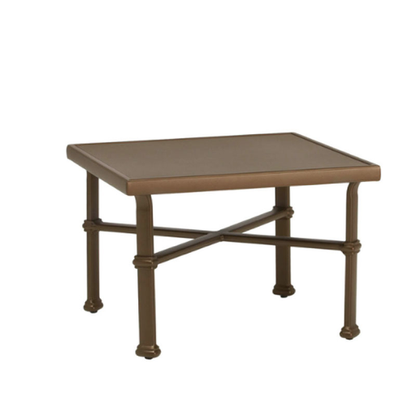 FREMONT 26 SQUARE OCCASIONAL TABLE / SOLID ALUMINUM TOP