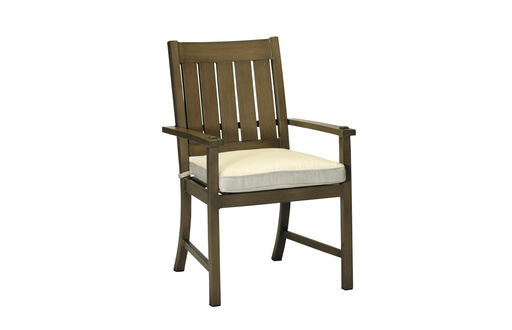 CROQUET ALUMINUM ARM CHAIR - SLATE GRAY