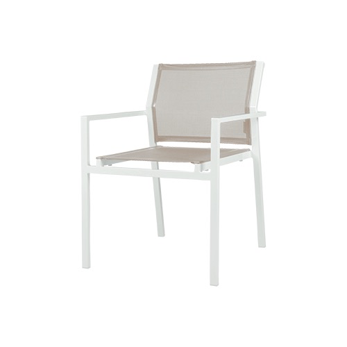 ALLUX STACKING DINING CHAIR / PC ALUMINUM /STANDARD BATYLINE K