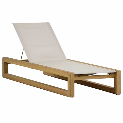 BALI CHAISE LOUNGE IN NATURAL TEAK