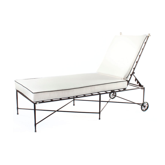 AMALFI CHAISE LOUNGE / NO ARMS / EPOXY COATED STEEL