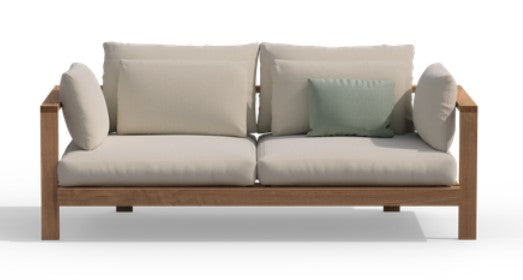 PURE 2-SEATER SOFA / TEAK (cushions not included)