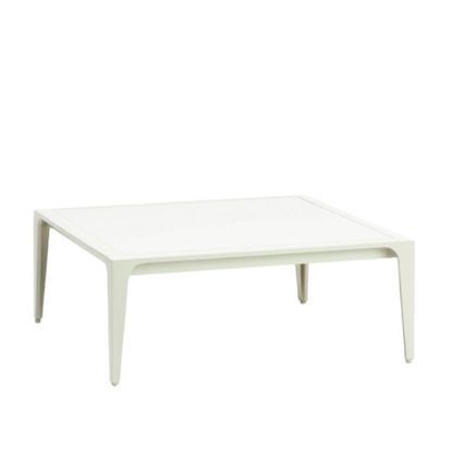 STILL 28 INCH SQUARE OCCASIONAL TABLE / SOLID ALUMINUM TOP