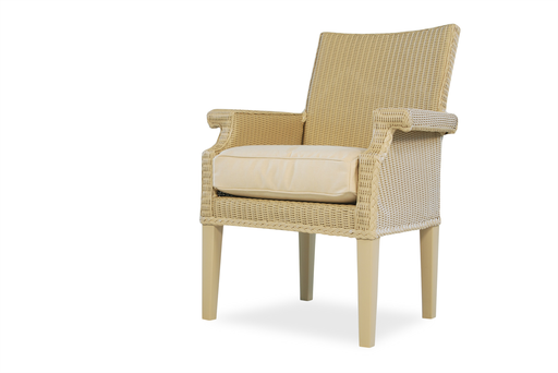 HAMPTONS DINING ARM CHAIR WITH GRADE A FABRIC/SELF WELT