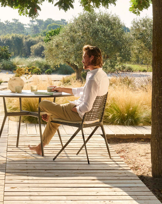 BRANCH DINING SIDE CHAIR / ALUMINUM / POLYPROPYLENE (DISC.)