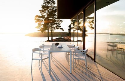 ILLUM 83.5x39.5 DINING TABLE / ALUMINUM BASE / CERAMIC TOP - Kolo Collection
