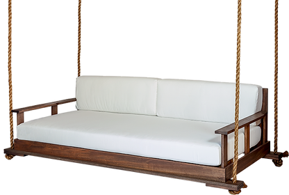 FAULKNER 78'' BED SWING EUCALYPTUS FRAME W/CUSHIONS