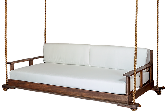 FAULKNER 78'' BED SWING EUCALYPTUS FRAME W/CUSHIONS