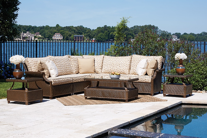 HAMPTONS LEFT ARM SECTIONAL WITH GRADE A FABRIC/SELF WELT