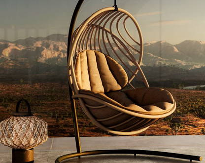 KIDA HANGING LOUNGE CHAIR INCLUDING BASE