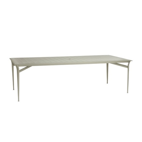 FLIGHT 45x79 DINING TABLE WITH SOLID ALUMINUM TOP