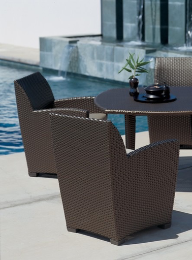FUSION 48x48 INCH DINING TABLE IN BRONZE