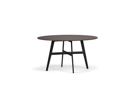 SEAX 55" ROUND DINING TABLE, BLACK/EBONY TOP (MTO/10 PC MIN)