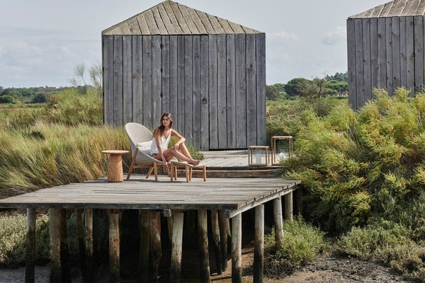 ELIO HIGH BACK LOUNGE CHAIR - LINEN WEAVE - Kolo Collection
