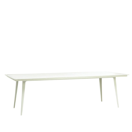 STILL 45x99 DINING TABLE WITH SOLID ALUMINUM TOP