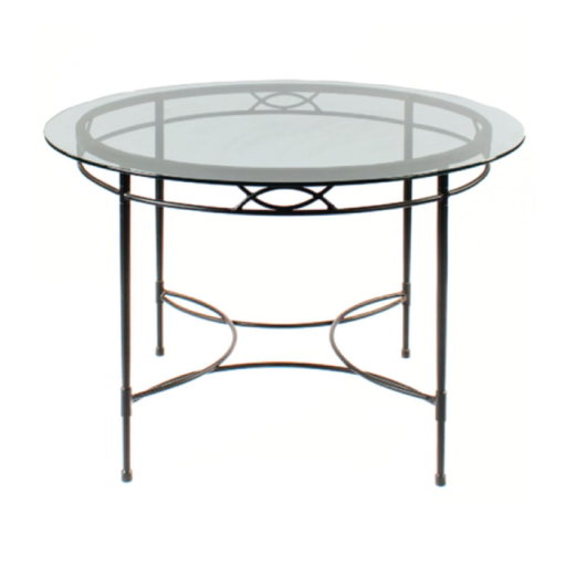 AMALFI 64" ROUND DINING TABLE, BASE IN EPOXY COATED STEEL