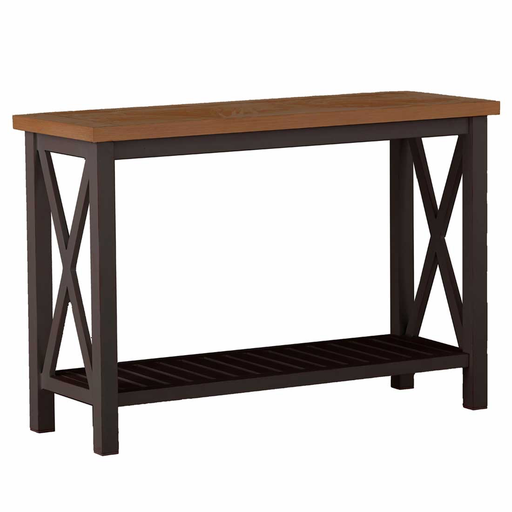 CAHABA 50x19 CONSOLE TABLE / OYSTER BASE / SLATE GRAY TOP