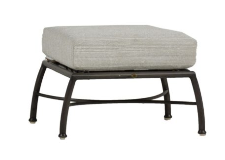 MAJORCA ALUMINUM OTTOMAN (cushion not included)