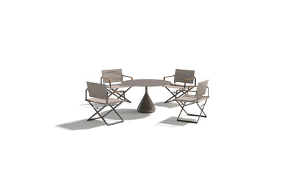 SATELLITE 45 INCH ROUND LOW DINING TABLE