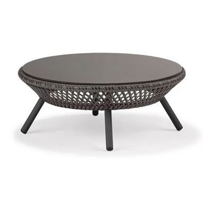 AHNDA COFFEE TABLE W/GLASS TOP