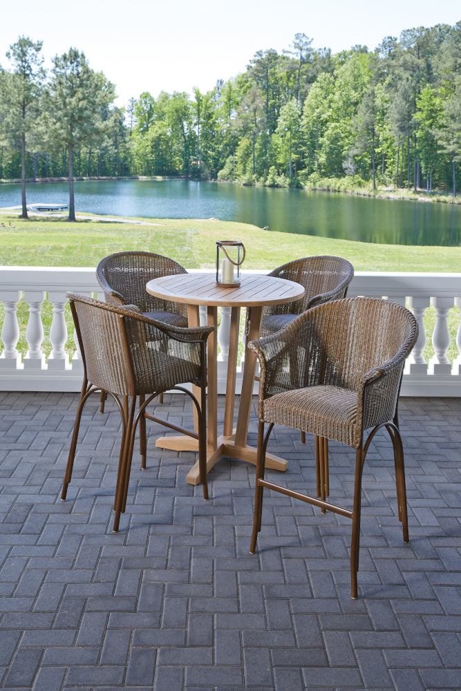 TEAK 30" ROUND BAR TABLE